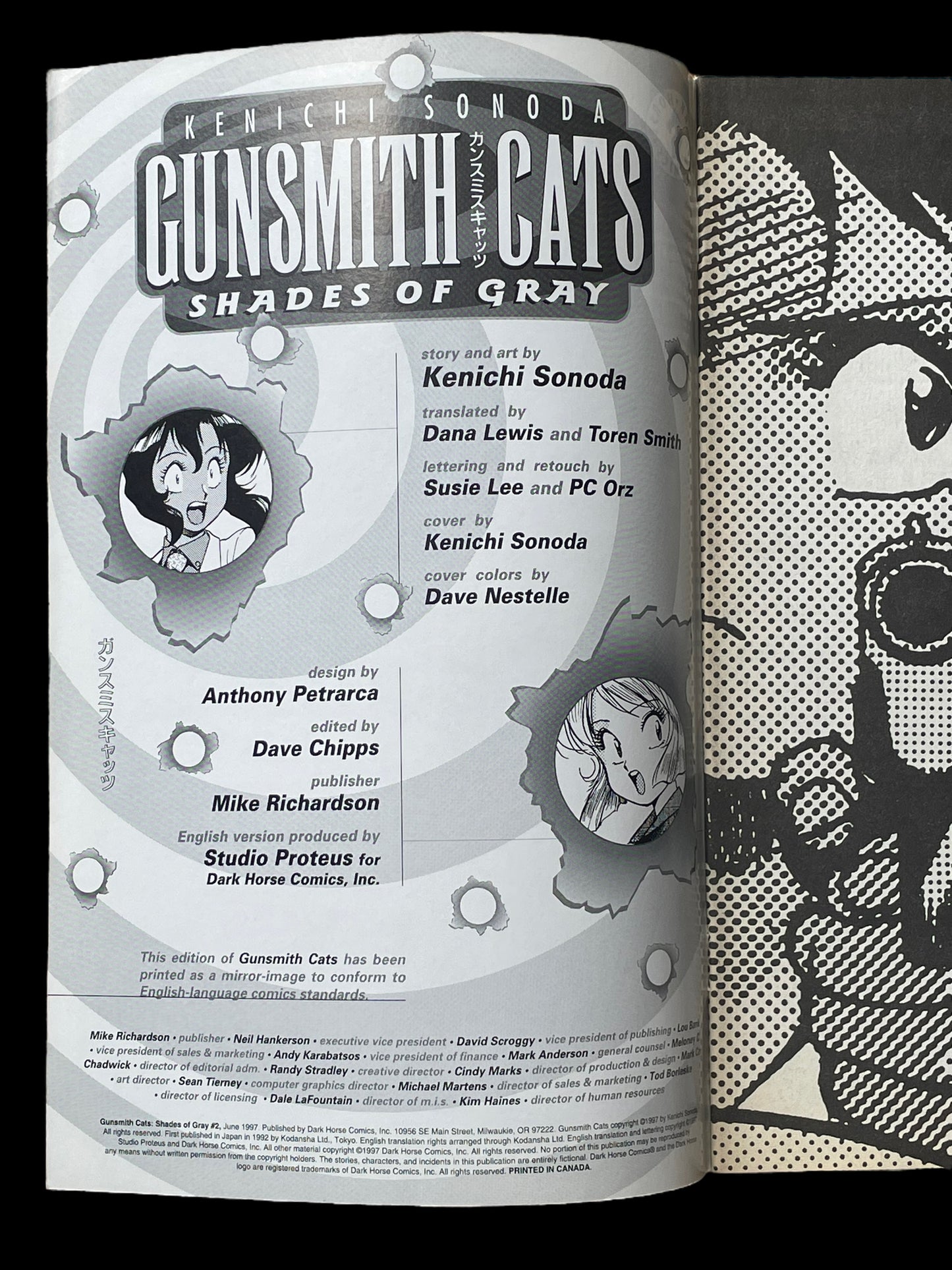 Gunsmith Cats: Shades of Gray #2 June 1997 Dark Horse Comics Book