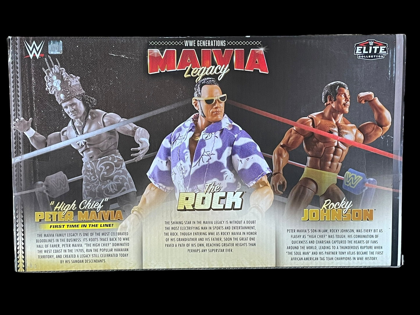 WWE Generations Maivia Legacy Elite Collection The Rock Action Figure 3-Pack