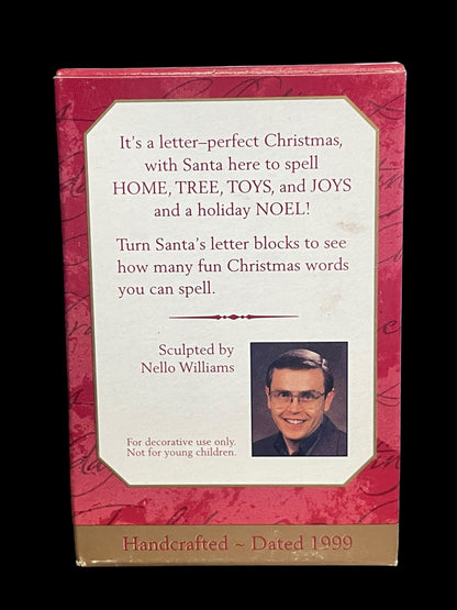 1999 Hallmark Keepsake Ornament Spellin' Santa