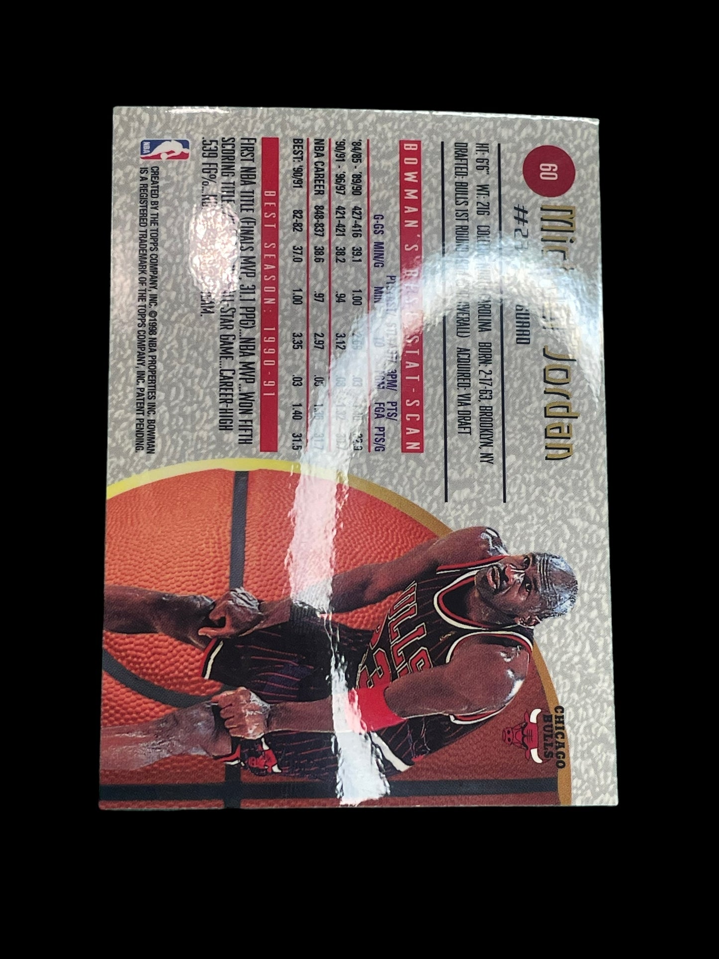 Michael Jordan #60 1997 Bowman's Best Graded MINT 9