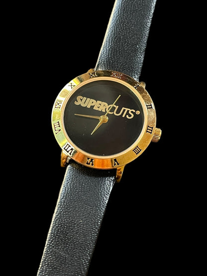 Vintage Supercuts Roman Numeral 18k Gold Micron Plating Watch