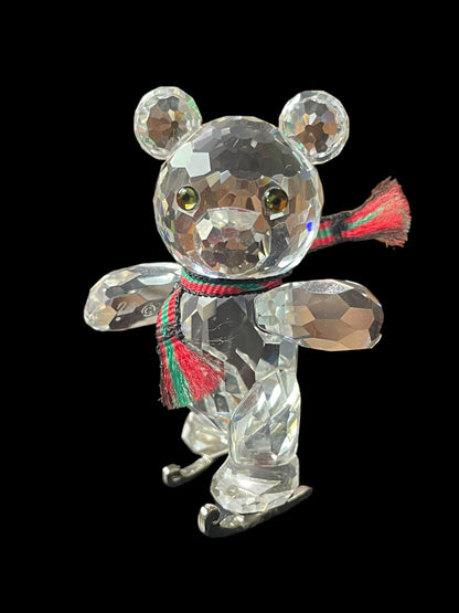 1996 Swarovski Crystal Figurine Kris Bear & Kris Bear on Skate Retired