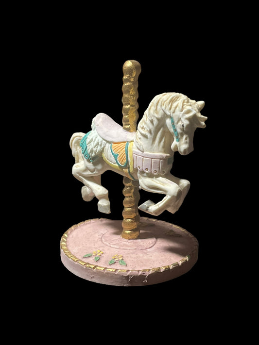 1991 Willitts Ceramic Carousel Horse Mini Figurine