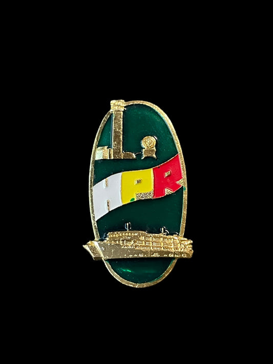 Vintage HPR Touring the Huangpu River Shanghai China Cruise Ship Enamel Brooch Pin