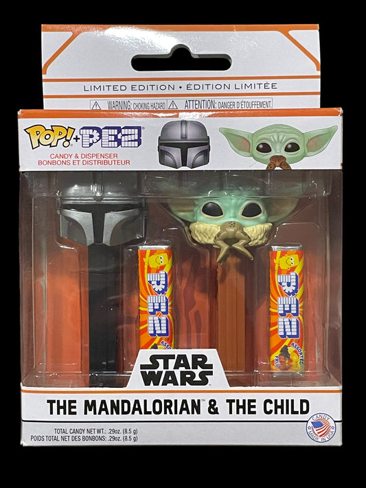 2020 Funko Pop and Pez Star Wars The Mandalorian and The Child Limited Edition