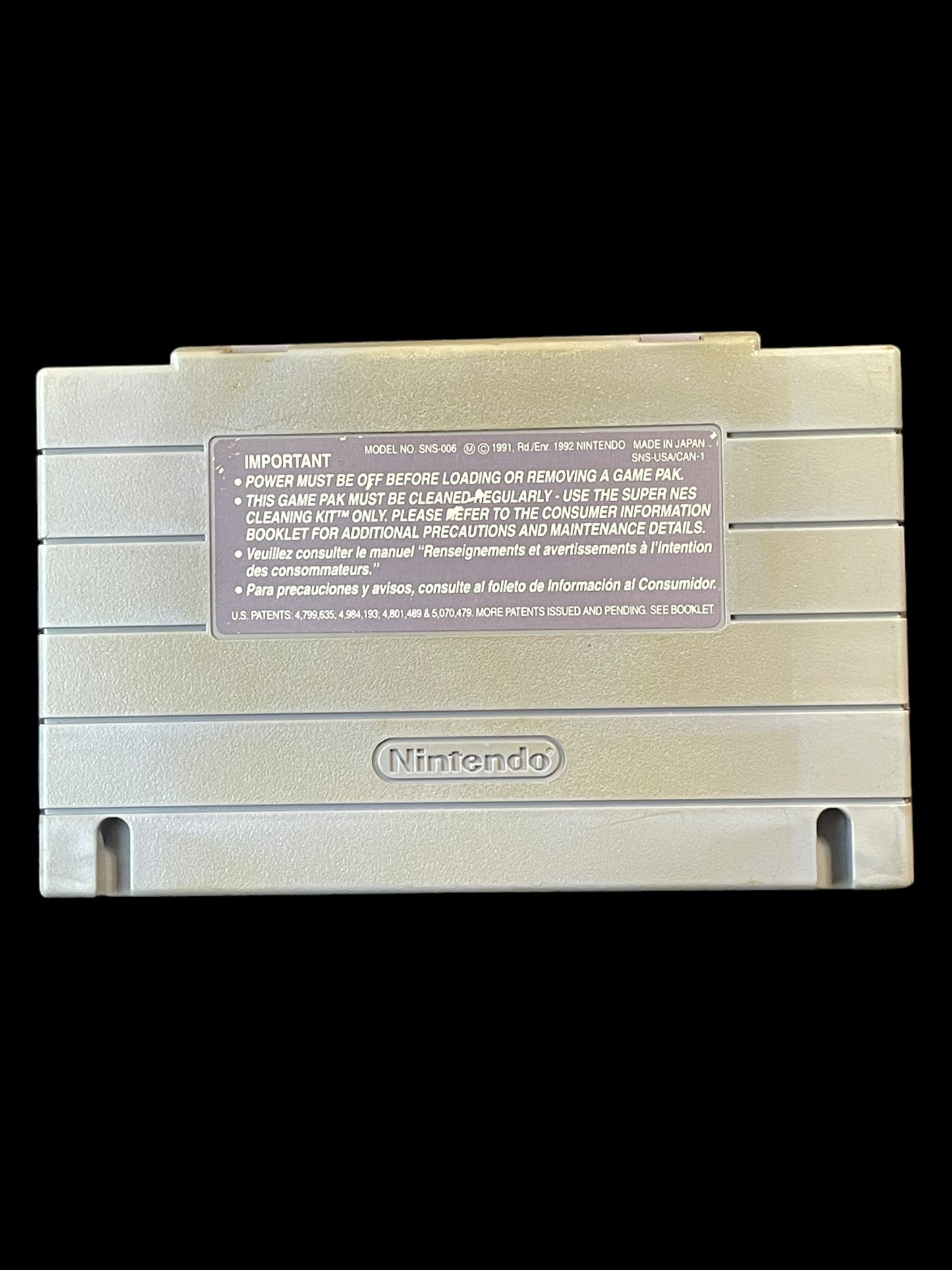 1993 Bubsy SNES Super Nintendo Entertainment System Cartridge Tested