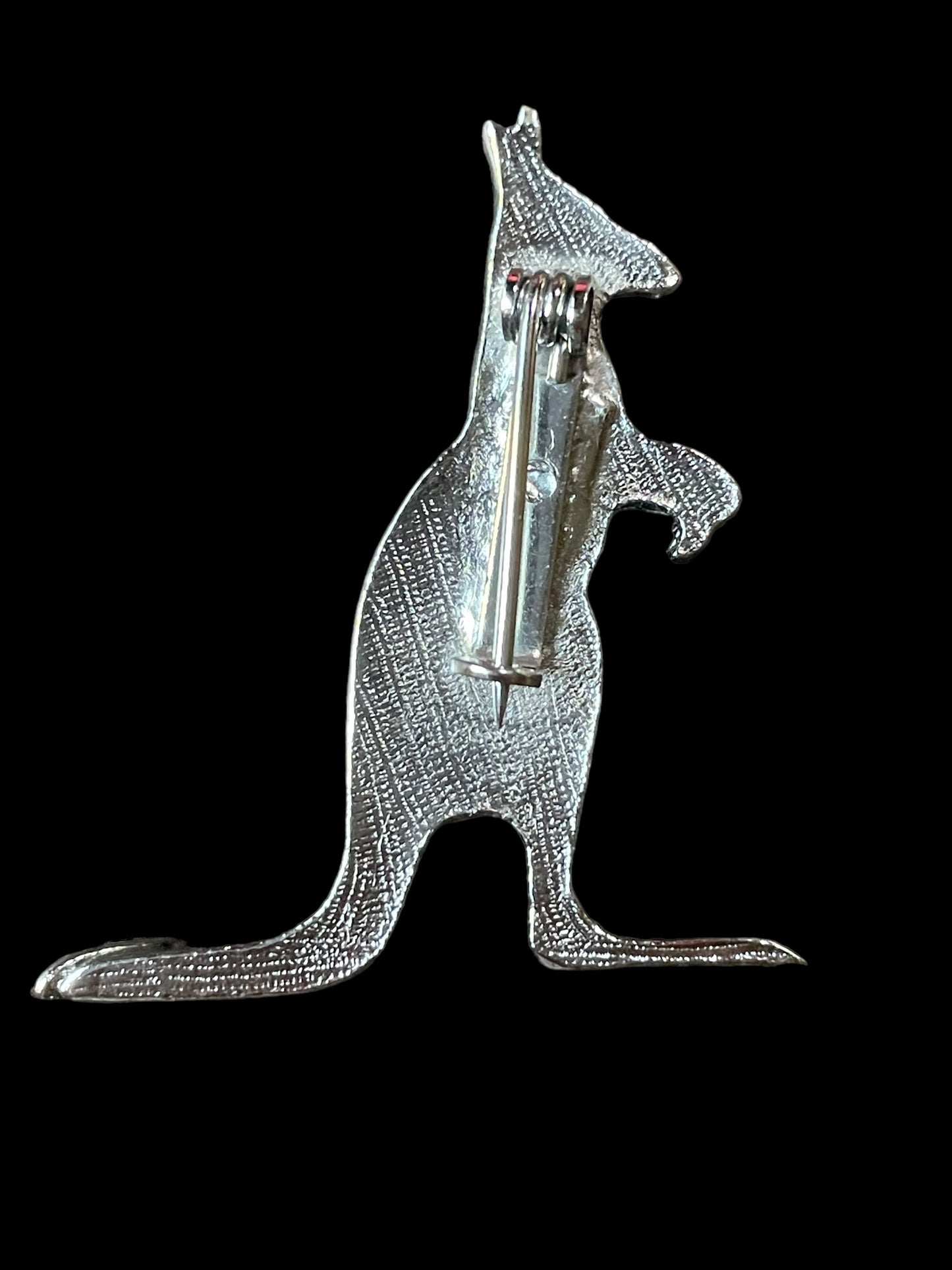 Vintage Kangaroo with Opal Stones Brooch Pin Made in Australia