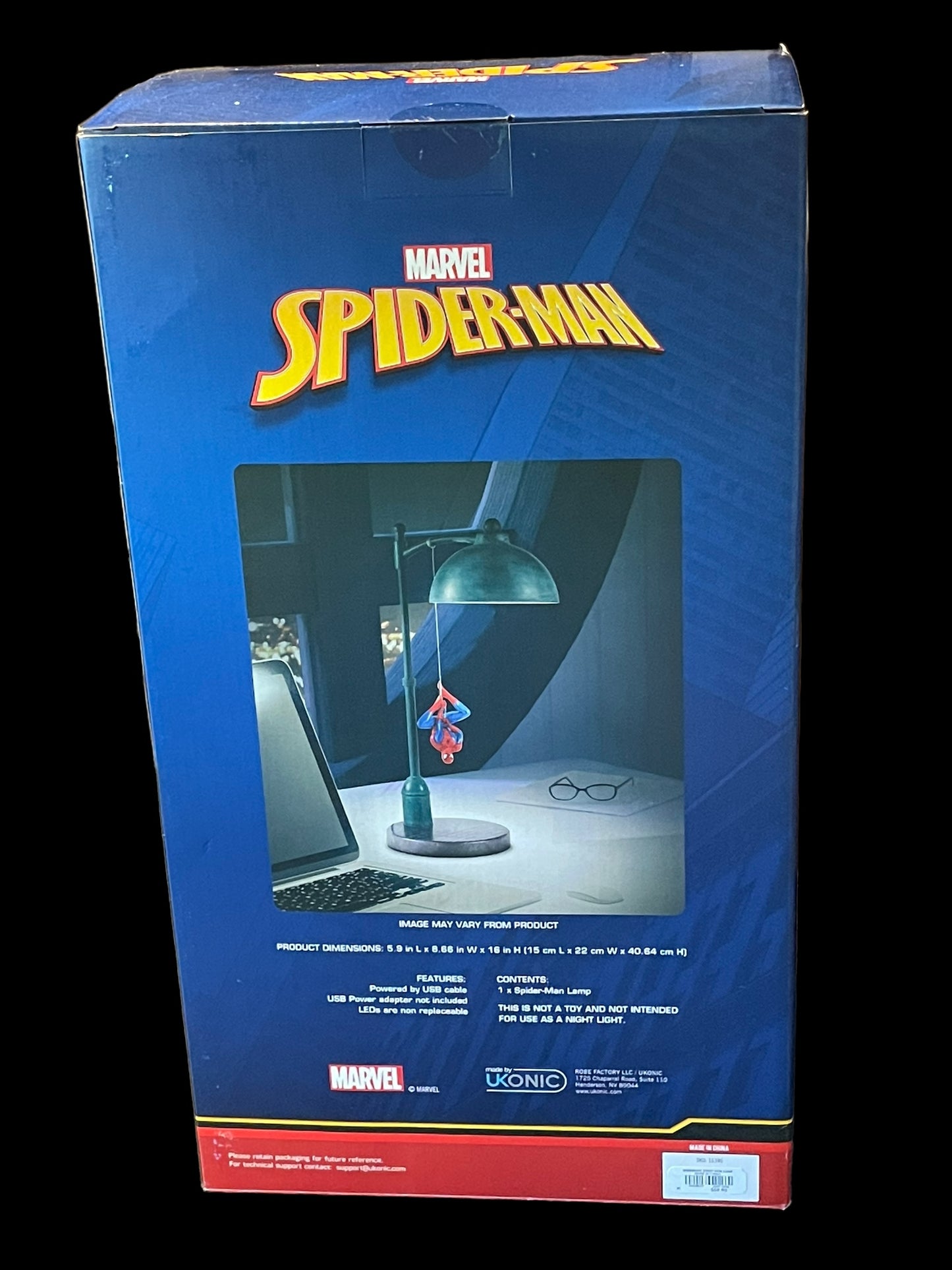 Marvel Spider-Man Sculpted Figure Led Table Lamp