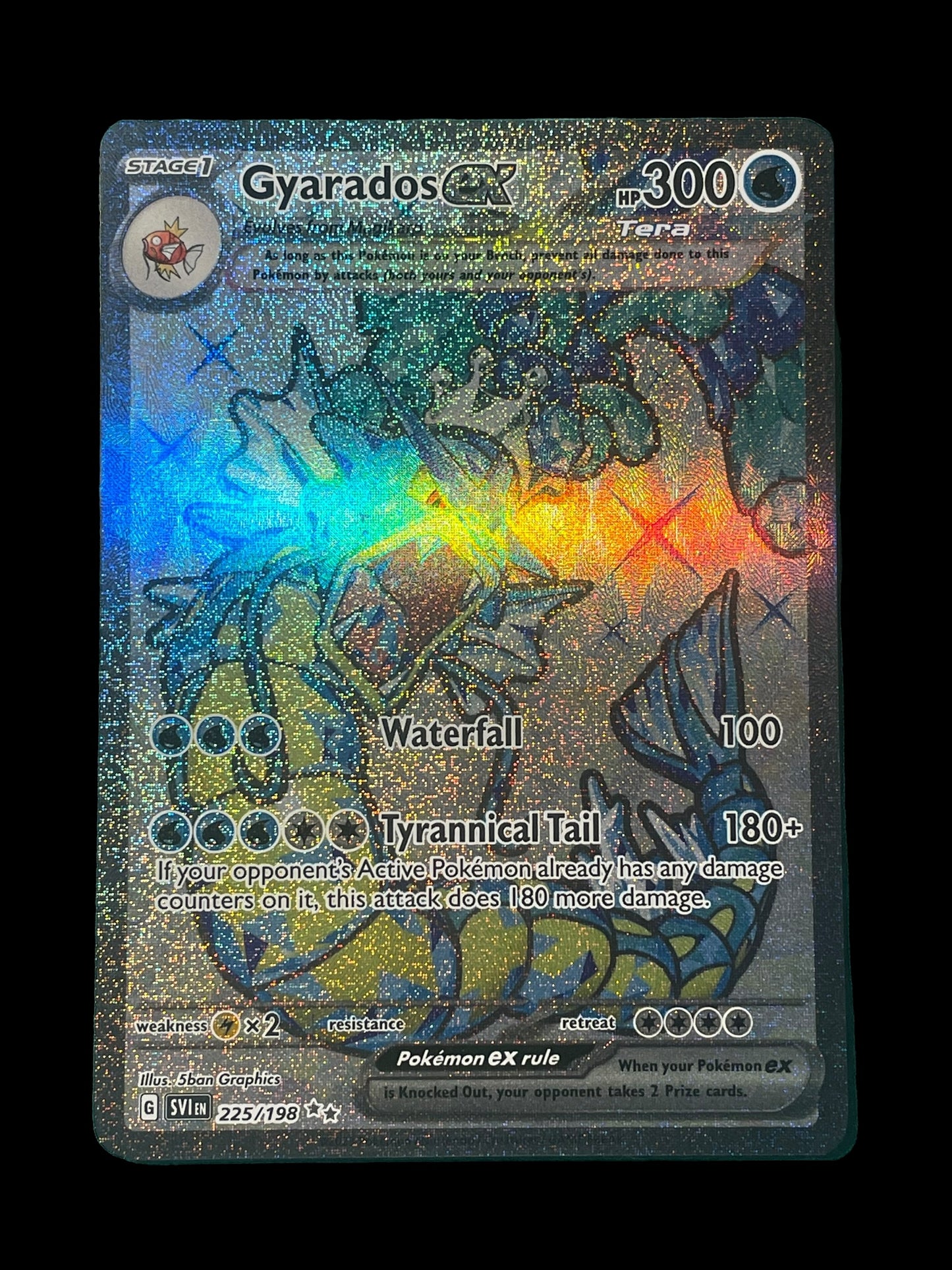 Gyarados Ex #225 Pokemon Scarlet & Violet Graded MINT+ 9.5