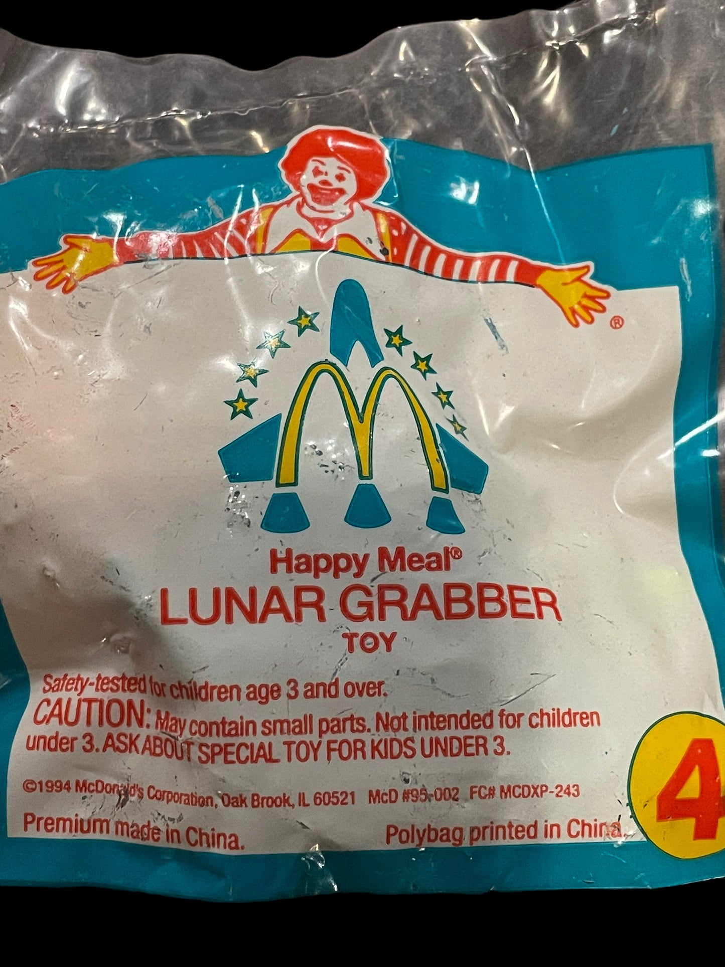 1994 Space Rescue Lunar Grabber McDonald's Happy Meal Toy