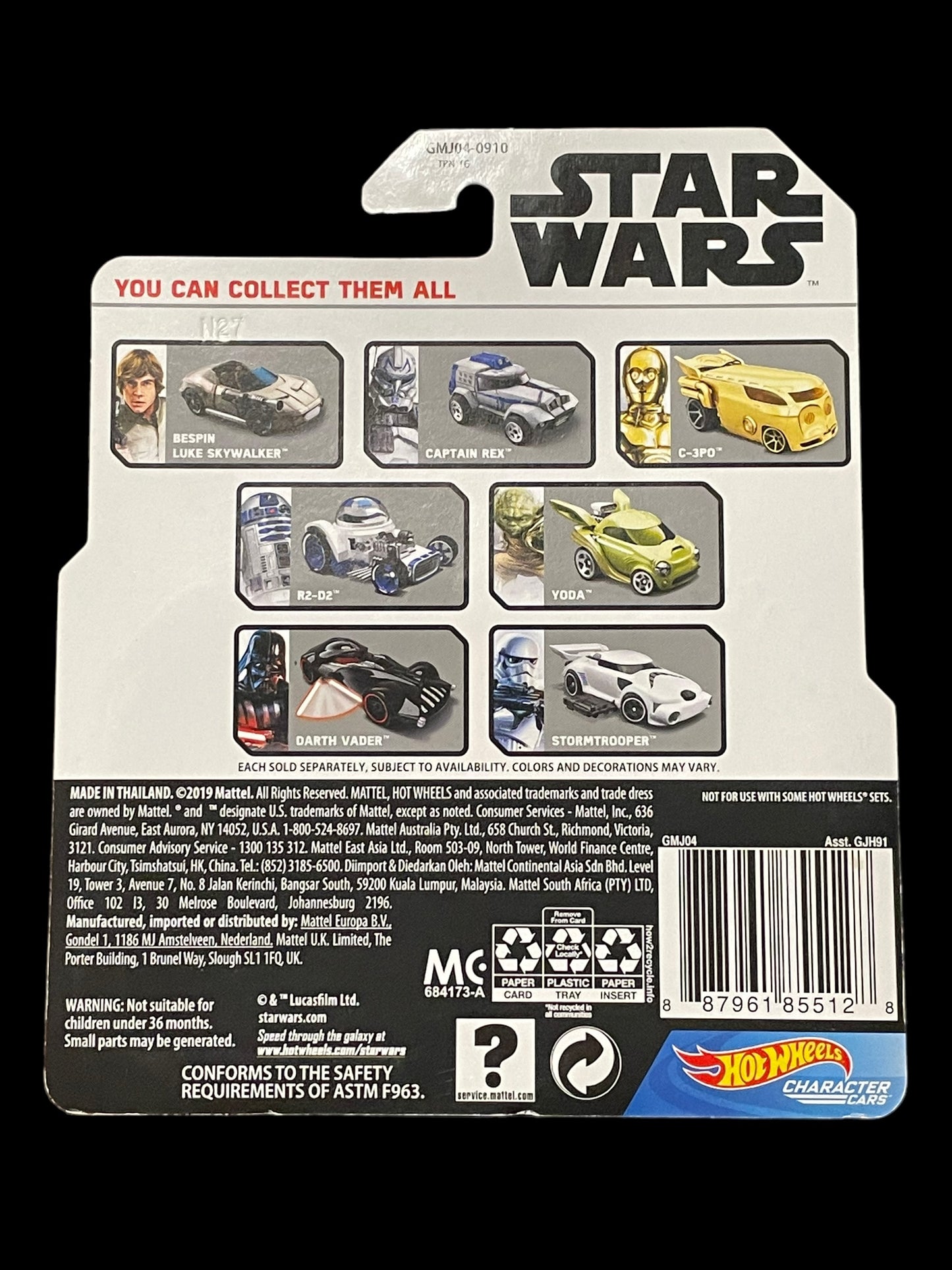 2019 Hot Wheels Star Wars Character Cars Lando Calrissian