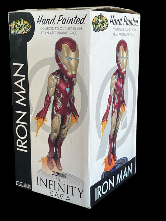 2022 Head Knockers Marvel Studio Iron Man The Infinity Saga Hand Painted 8" Bobblehead