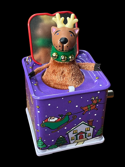 2005 Hallmark Keepsake Ornament Pop! Goes the Reindeer, Jack-in-the-Box Memories #3