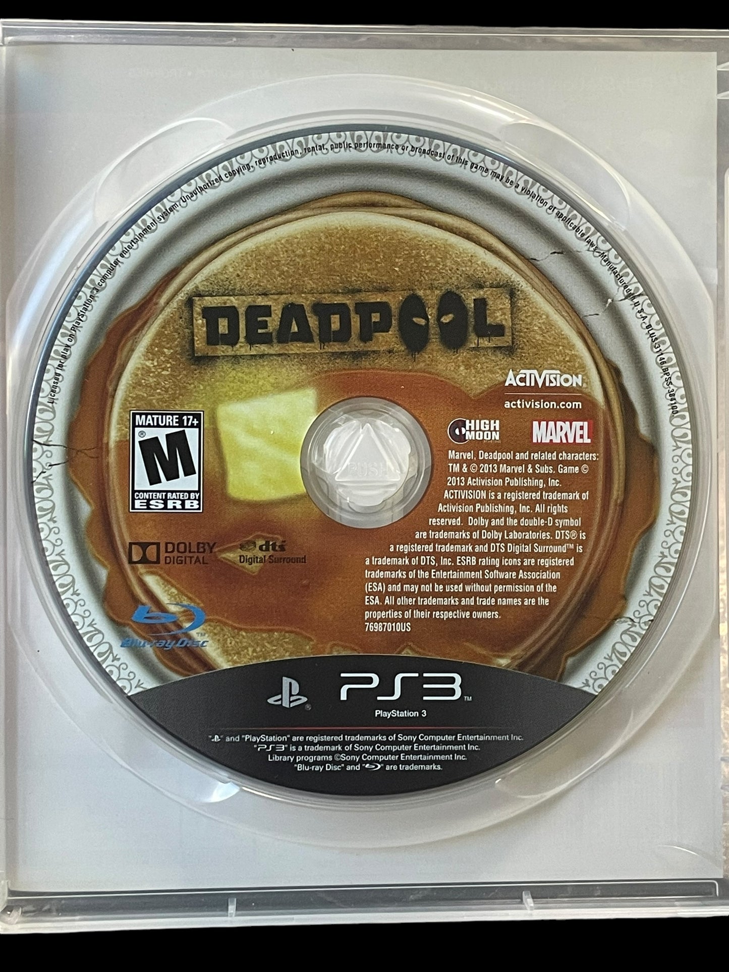 2013 Deadpool Sony PS3 Playstation 3 Complete Game