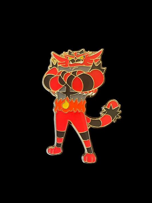 2017 Incineroar Pokemon Official Enamel Collectible Pin