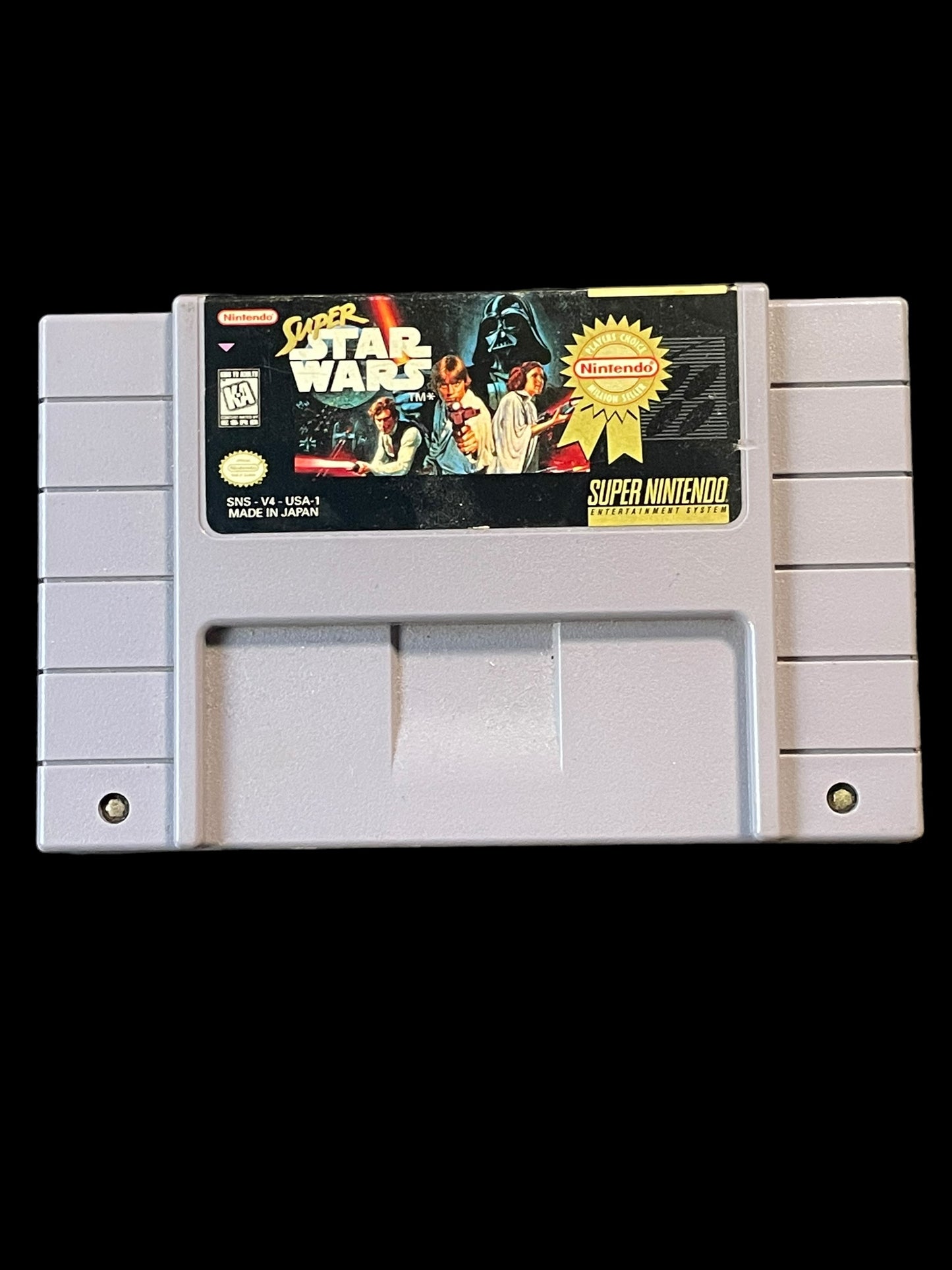 1992 Super Star Wars Player's Choice SNES Super Nintendo Entertainment System Cartridge Tested