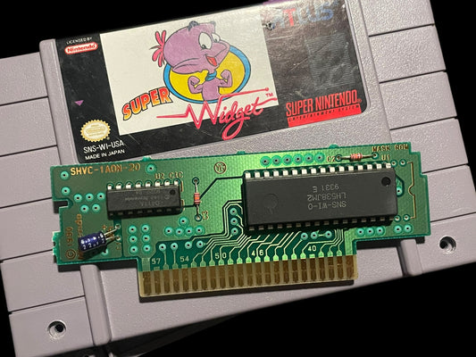 1993 Super Widget SNES Super Nintendo Entertainment System Cartridge Tested