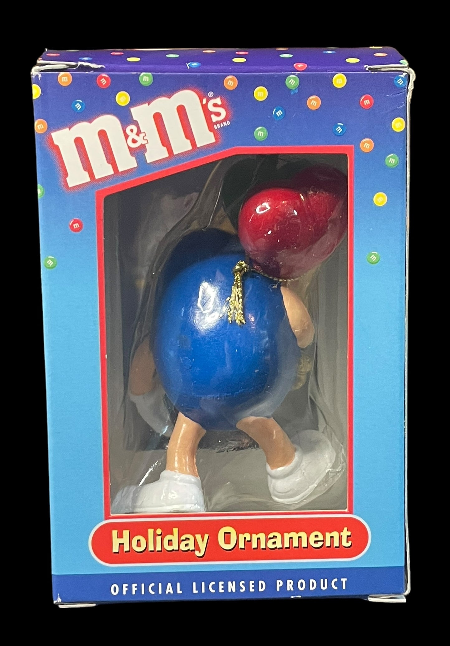 Kurt Adler Blue M&M Christmas Holiday Ornament