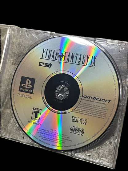 2000 Final Fantasy IX 9 4 Discs Sony PS1 PlayStation 1