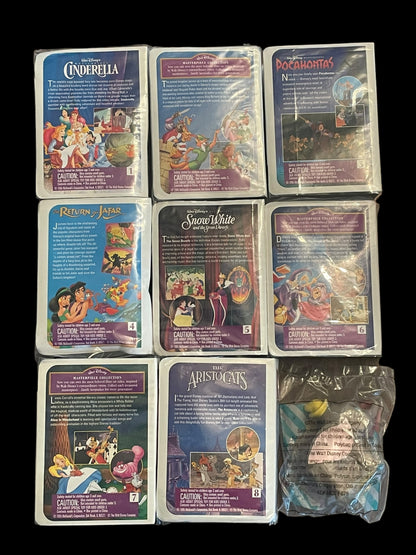 1995 Walt Disney's Masterpiece Complete Set w/ U3 McDonald's Happy Meal Toy