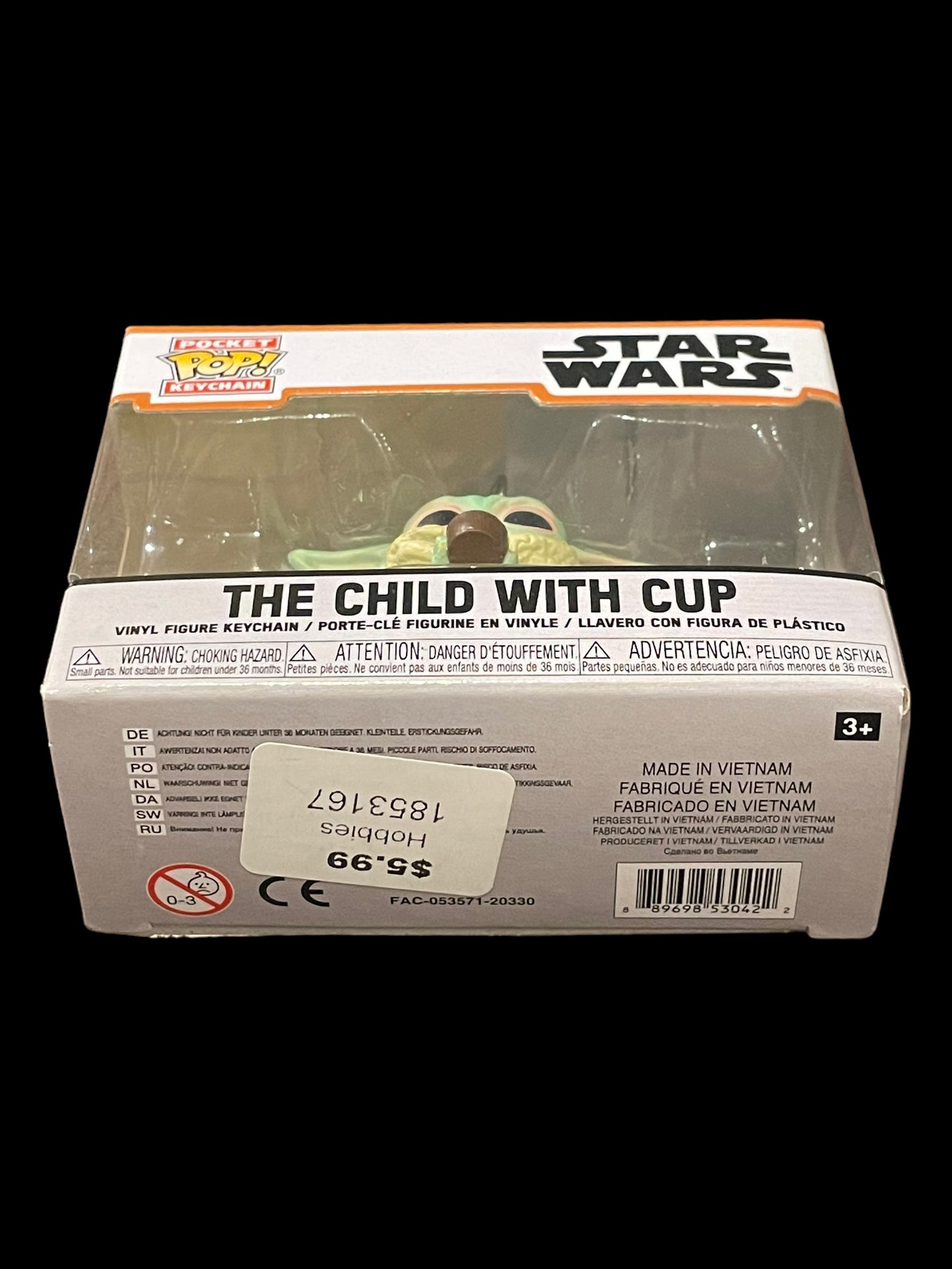 Funko Pop! Star Wars Vinyl Figure Keychain The Child With Cup