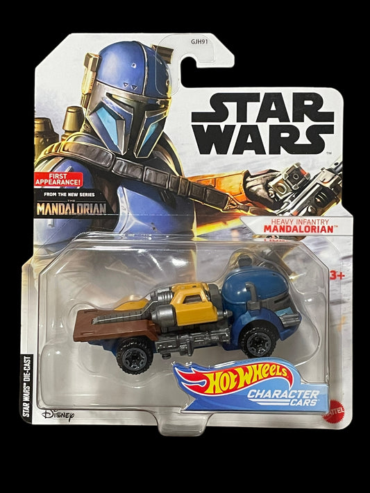 2019 Hot Wheels Star Wars Character Cars Heavy Infantry Mandalorian