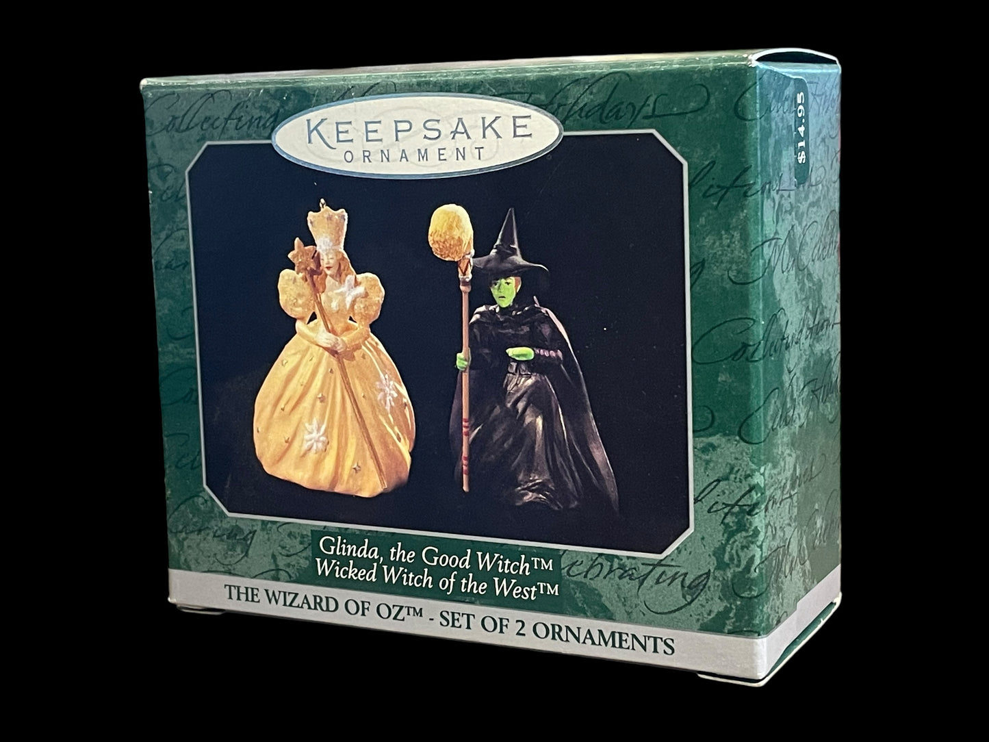 1997 Hallmark Keepsake Ornament Wizard of Oz Glenda and Wicked Witch Mini Set