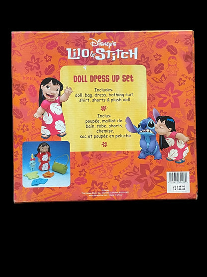 Vintage Disney Lilo & Stitch Doll Dress Up Set Lilo with Scrump