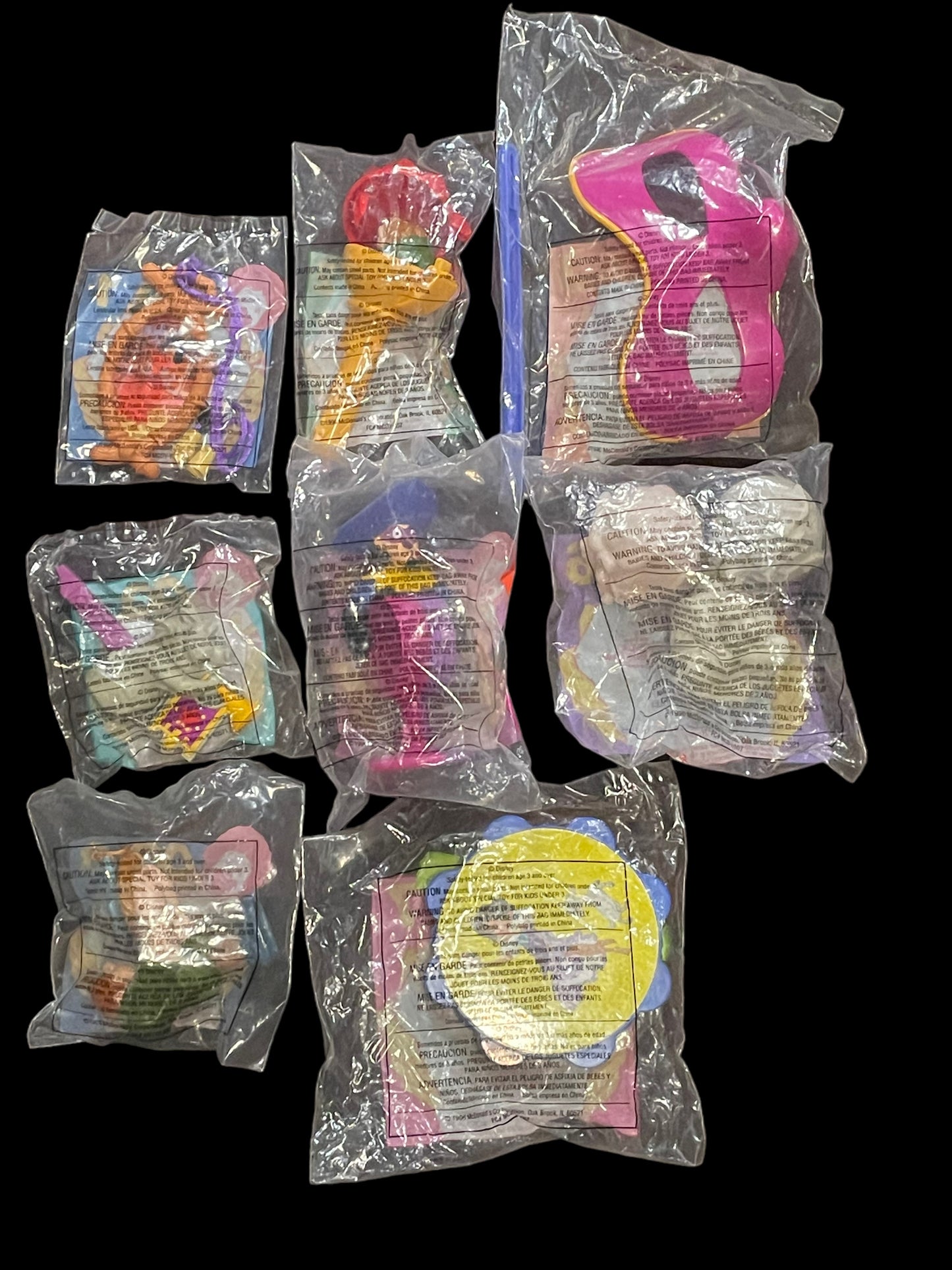 1996 Hunchback of Notre Dame Complete Set of 8 McDonald's Happy Meal Toy