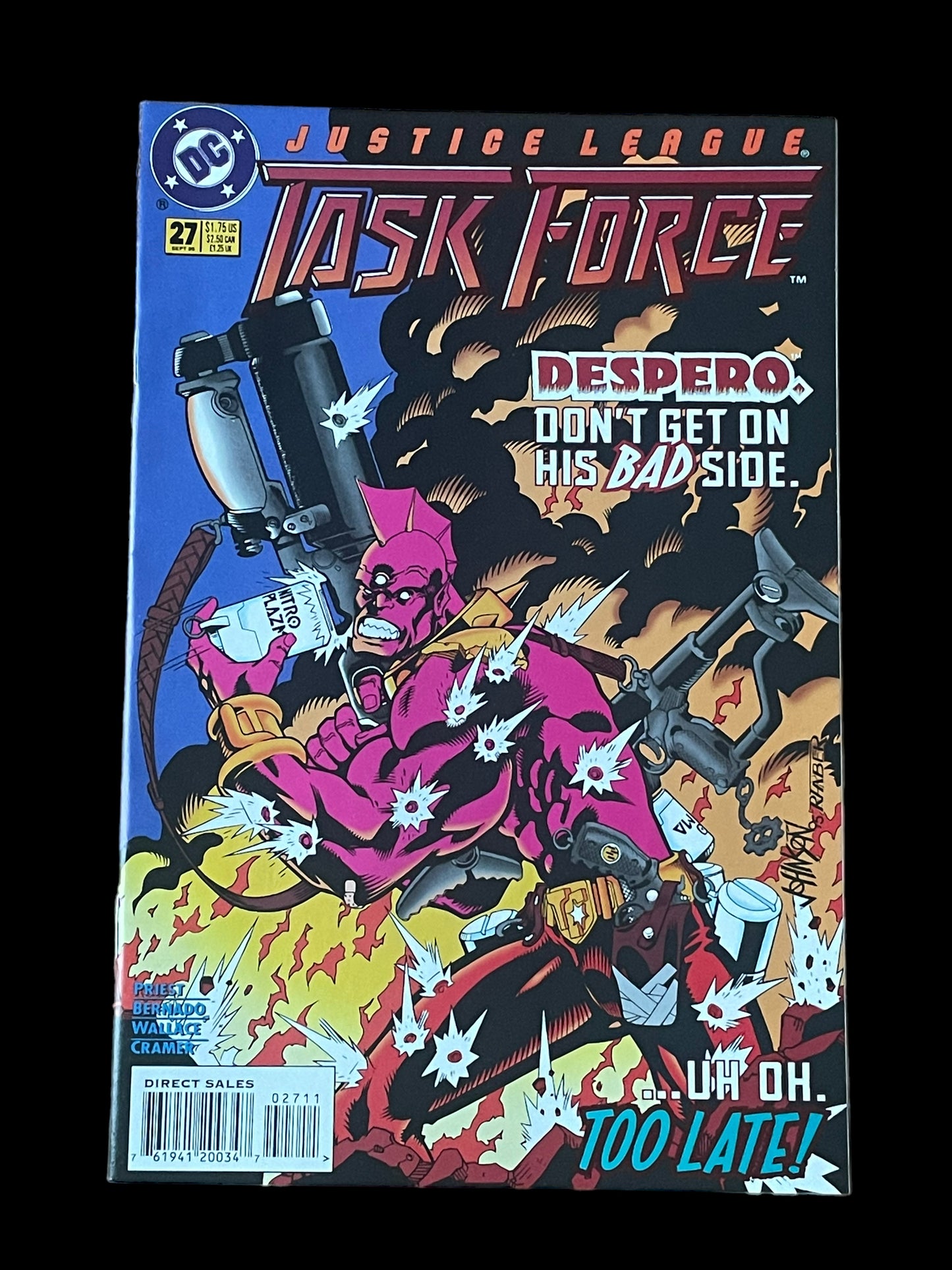 Justice League Task Force #27 Sept 1995 DC Comics Book