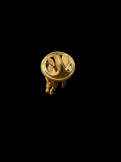 Vintage Gold Tone Winged Angel Cherub Tie Tack Pin