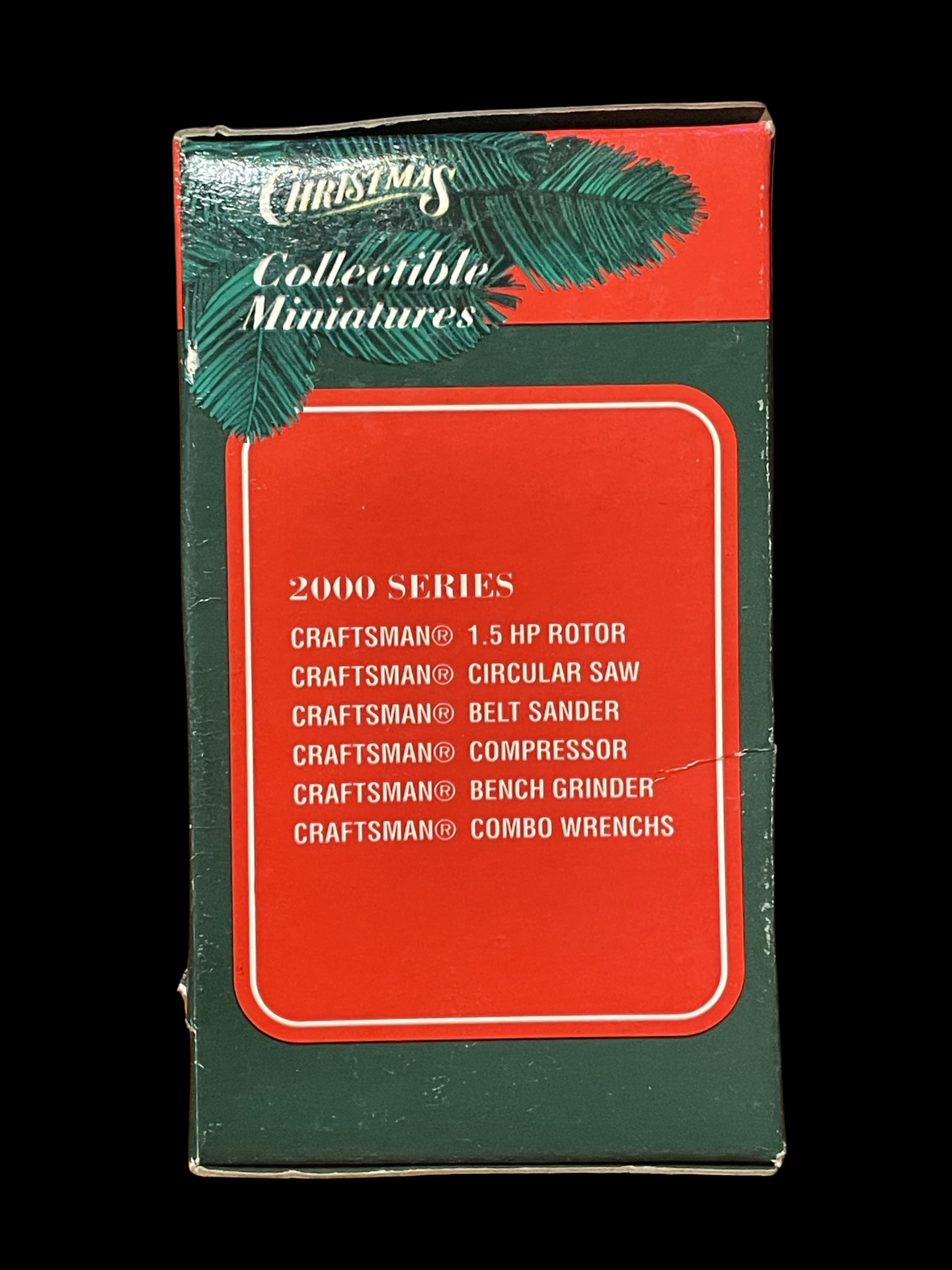 2000 Mr Christmas Ornament Craftsman 5in Bench Grinder