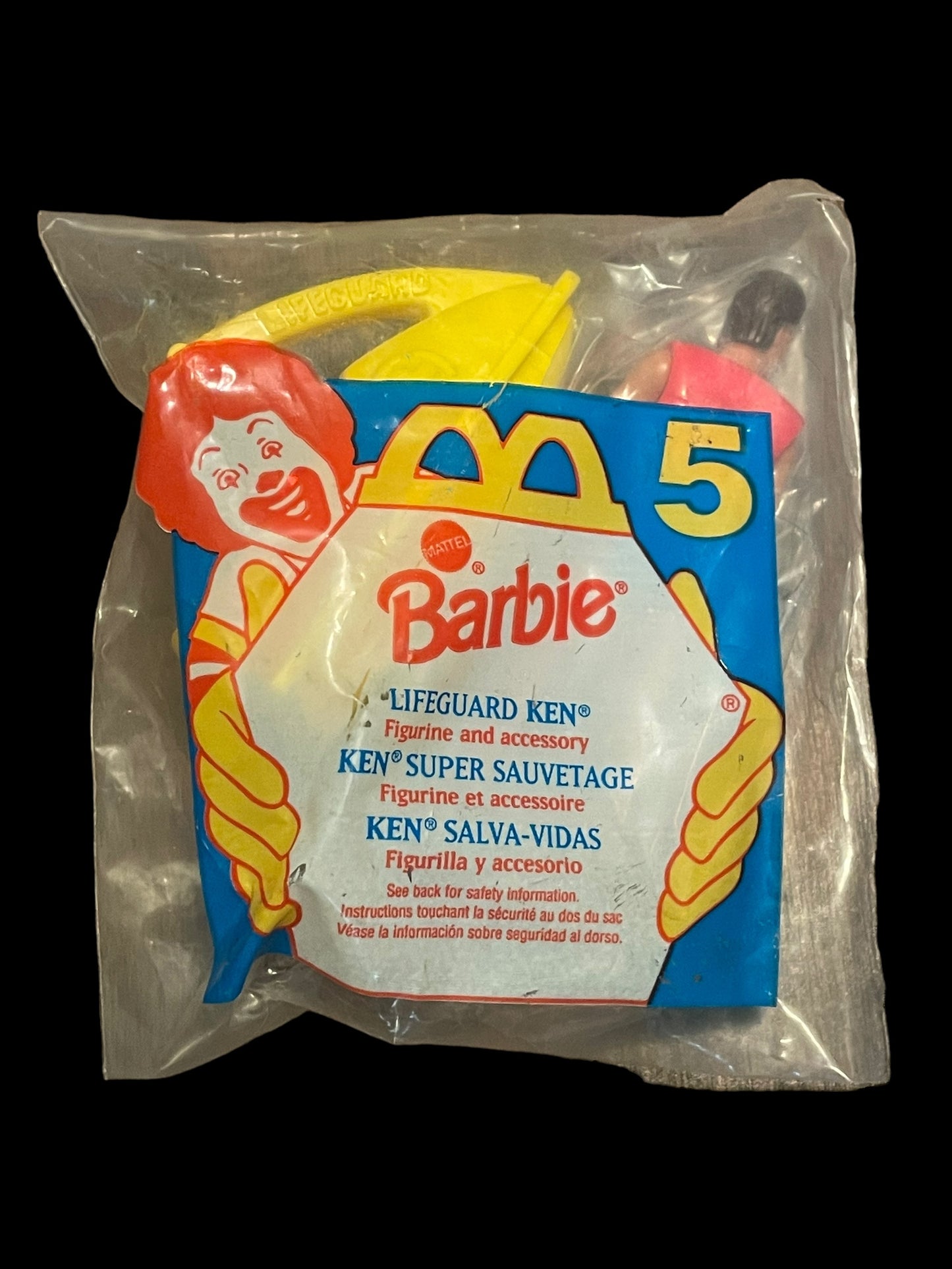 1994 Barbie Lifeguard Ken McDonald's Happy Meal Toy