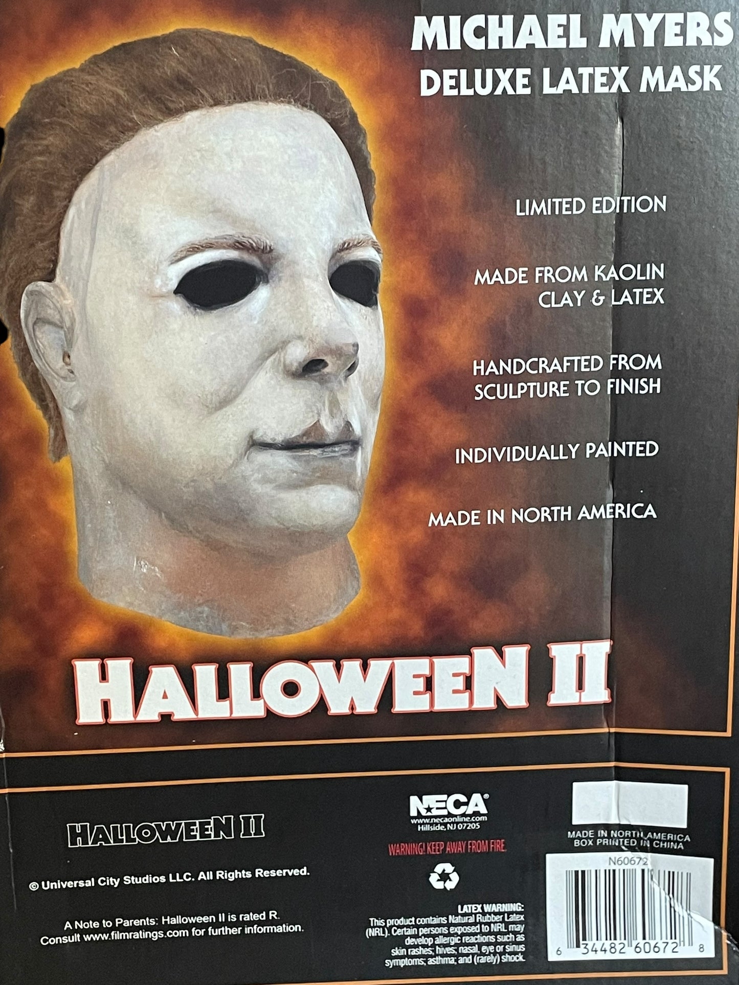 NECA Limited Edition Halloween 2 Michael Myers Deluxe Latex Mask