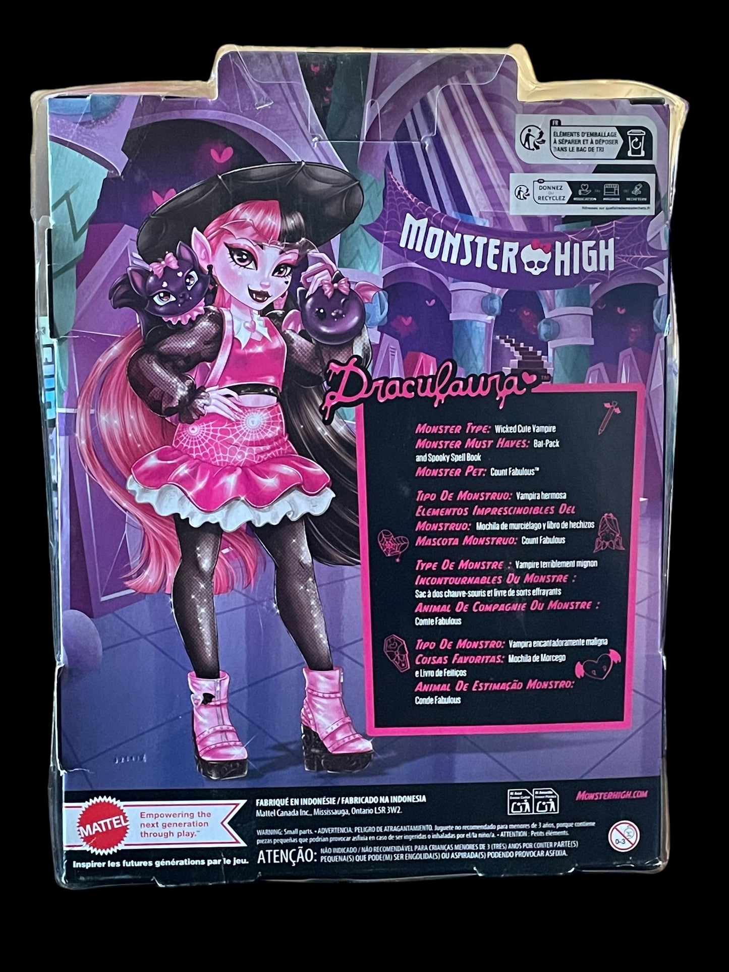 Monster High Draculaura Doll with Count Fabulous Doll