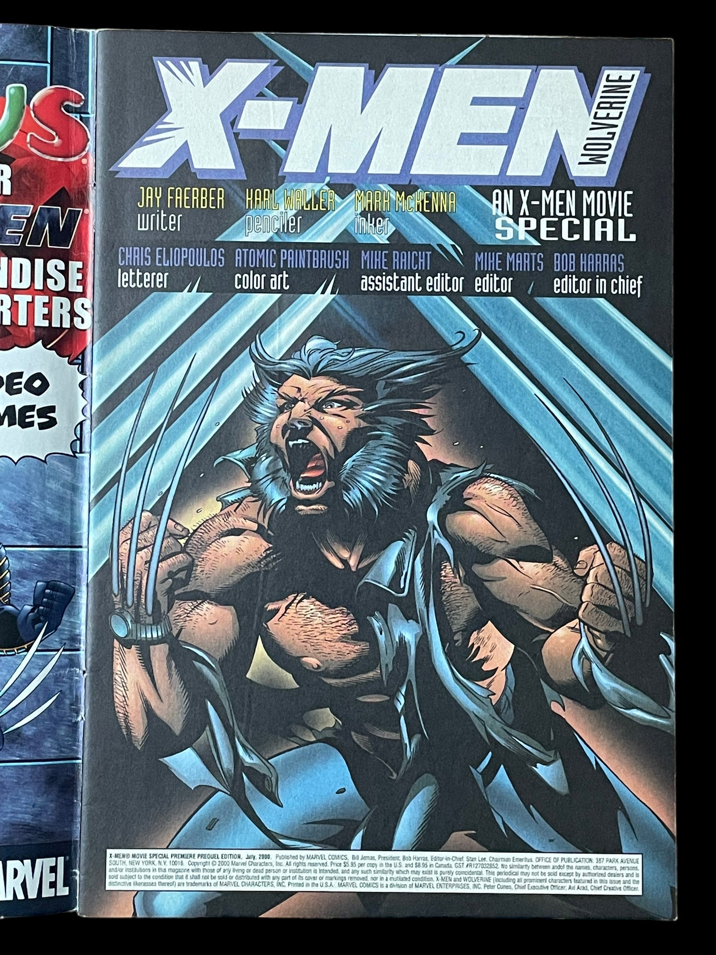 X-Men The Movie July 2000 Marvel Comics Book