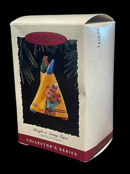 1995 Hallmark Ornament Keepsake Crayola Crayon Bright 'n' Sunny Tepee