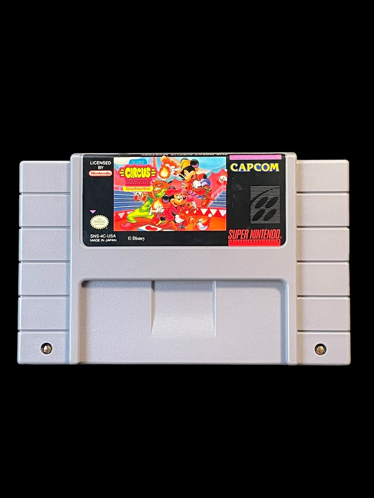 1994 The Great Circus Mystery Starring Mickey & Minnie SNES Super Nintendo Cartridge Tested