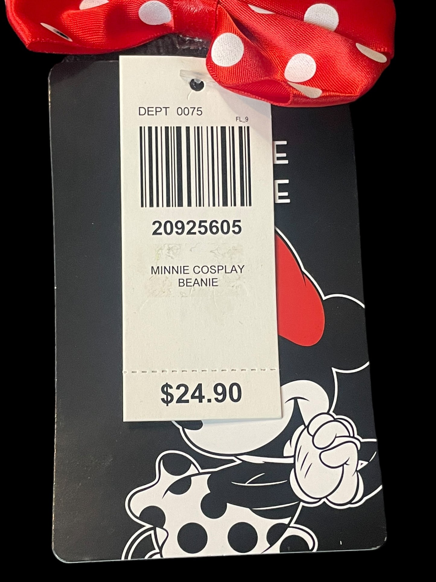 Disney Minnie Mouse Cosplay Beanie Hat New with Tag