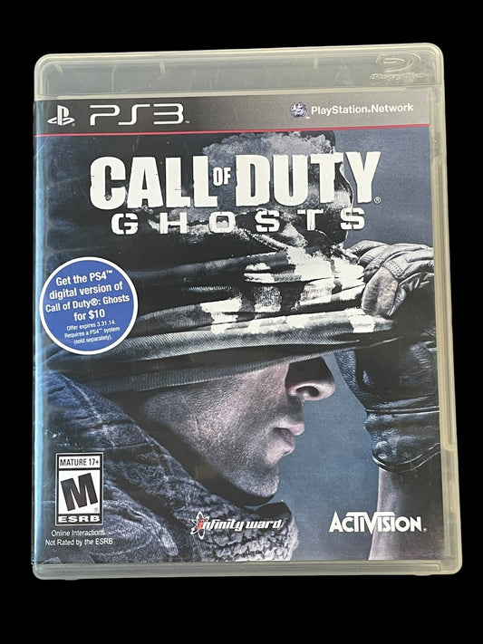 2013 Call of Duty Ghosts Sony PS3 Playstation Complete Game