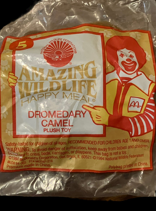 1994 Amazing Wildlife Dromedary Camel McDonald's Happy Meal Toy