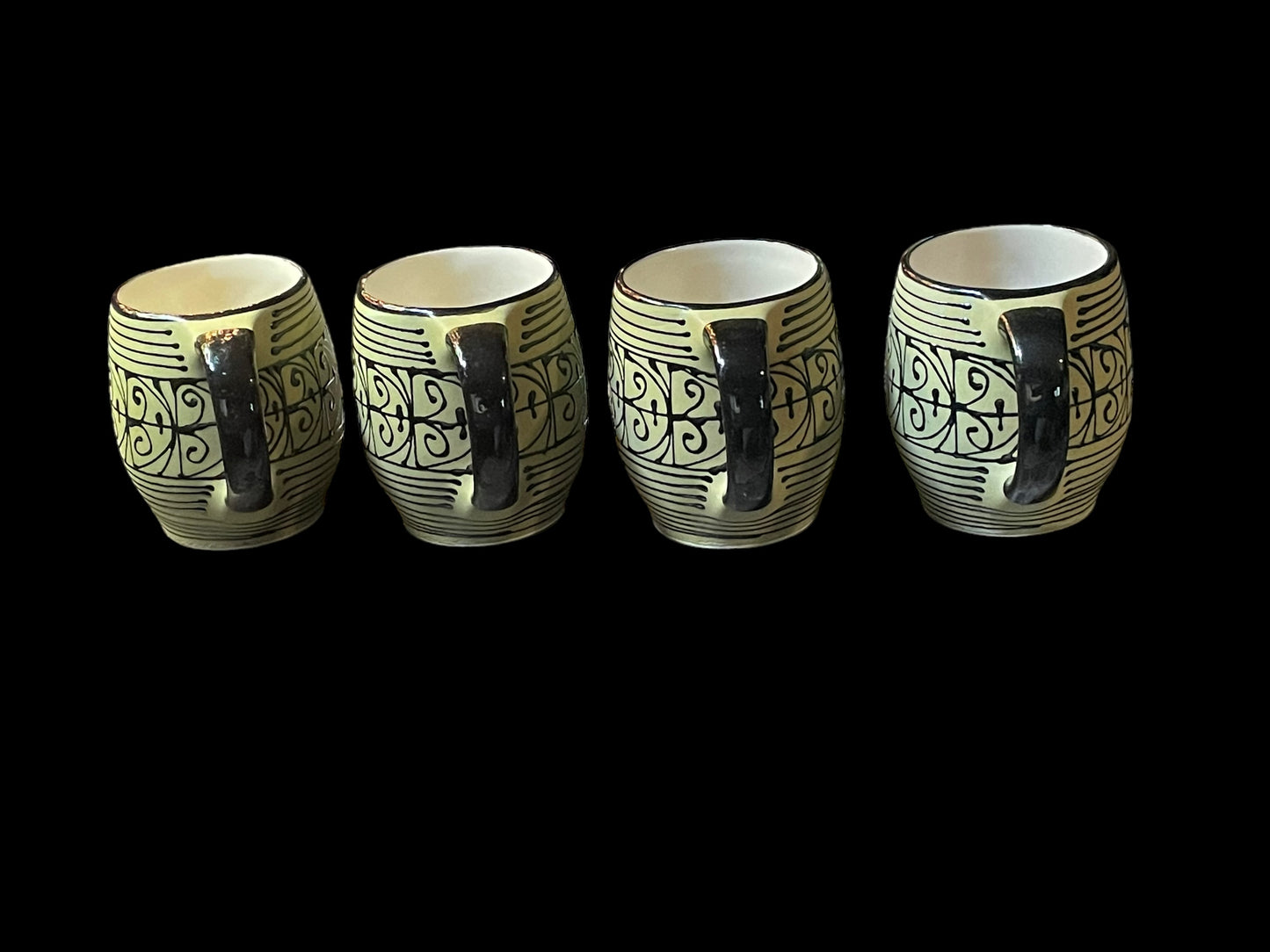 Handmade Ceramic Coffee Mug Set of 4