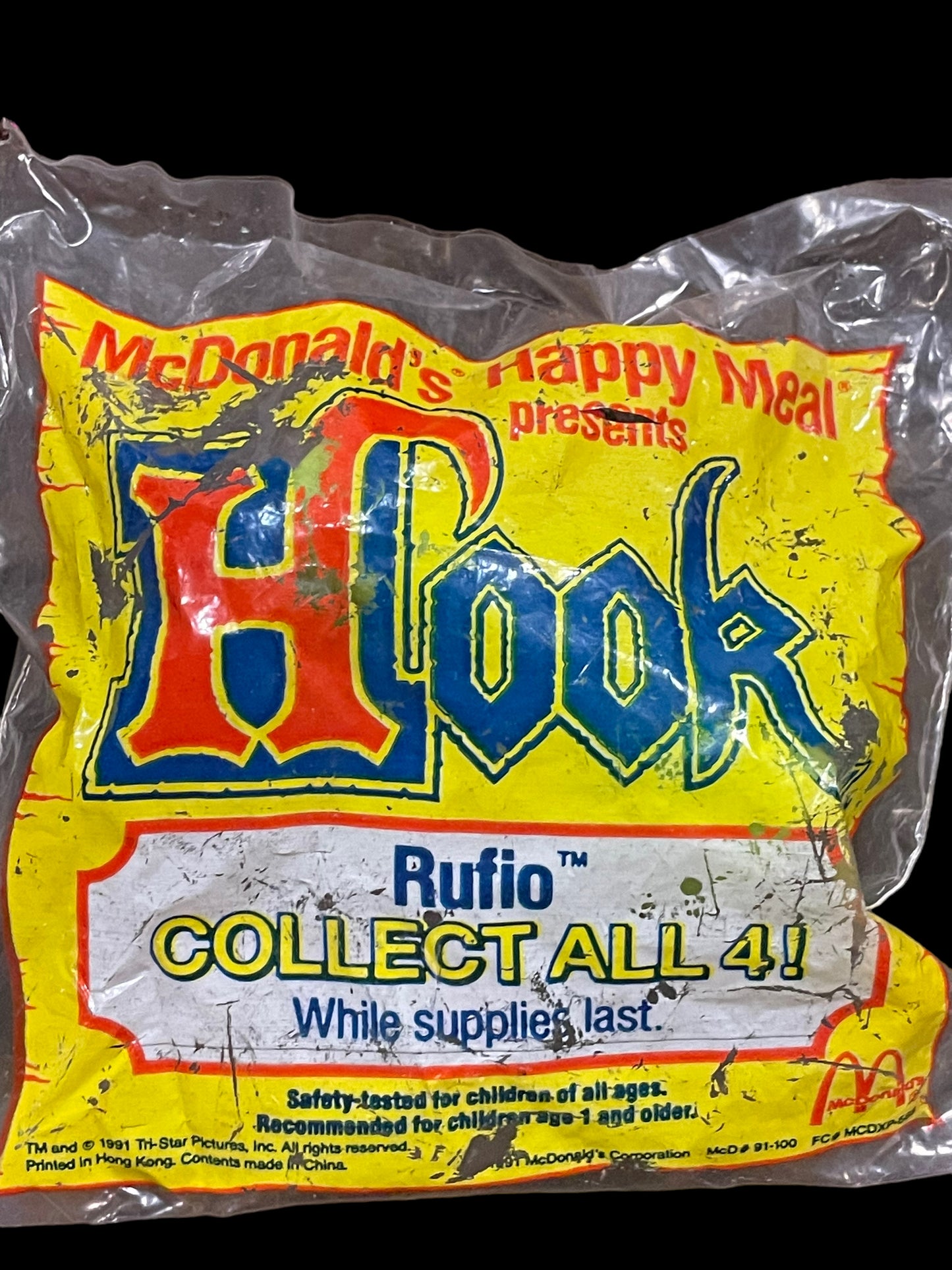 1991 Hook Rufio McDonald's Happy Meal Toy