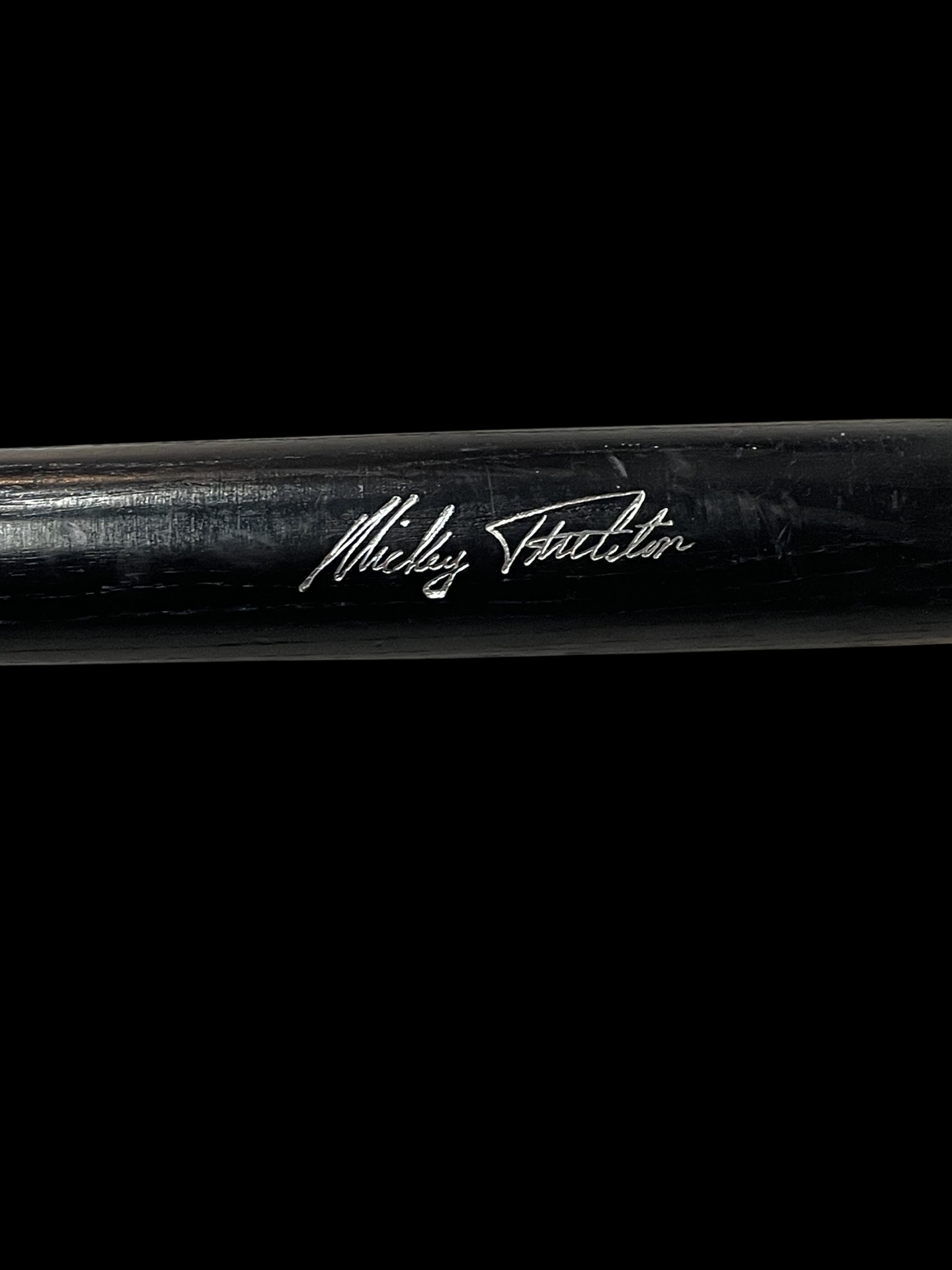 Vintage Black Personalized Mickey 25 Louisville Slugger Mini Bat