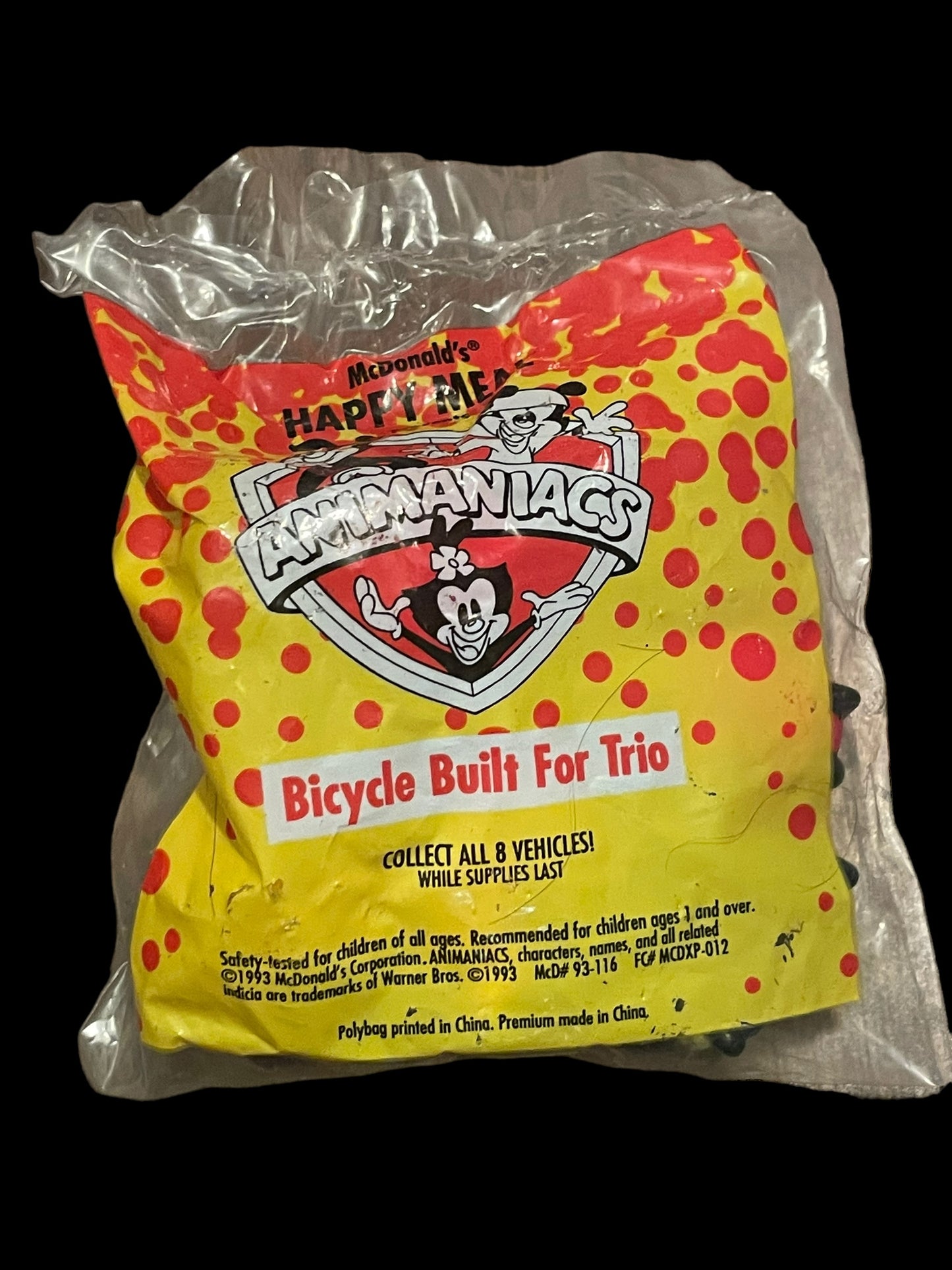 1993 Animaniac Bicycle Built for Trio McDonald's Happy Meal Toy