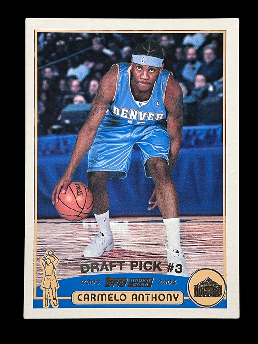 Carmelo Anthony #223 Rookie 2003 Topps Graded MINT+ 9.5