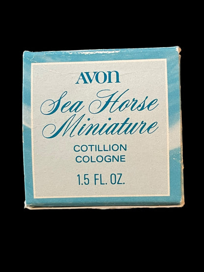 Avon Sea Horse Miniature Cotillion Cologne 1.5oz Almost Full