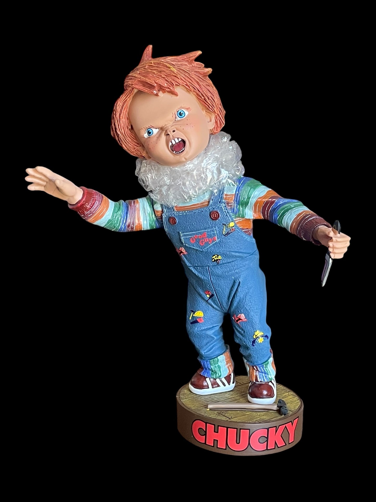 2004 Head Knockers Chucky Child's Play 2 Hand Painted Bobblehead