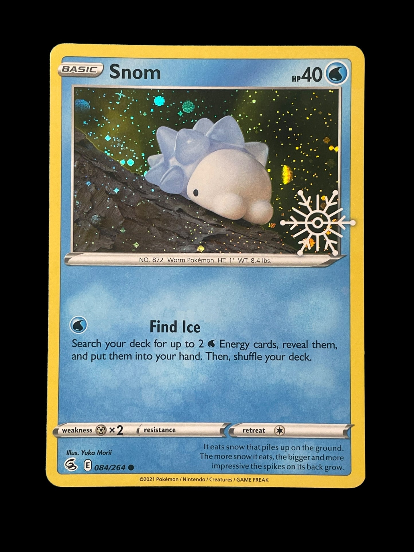 Snom Snowflake Stamp #84 Pokemon Fusion Strike Graded MINT 9