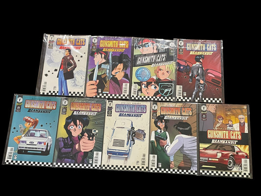 Gunsmith Cats: Bean Bandit Complete Set of 1 to 9 Dark Horse Comics Books